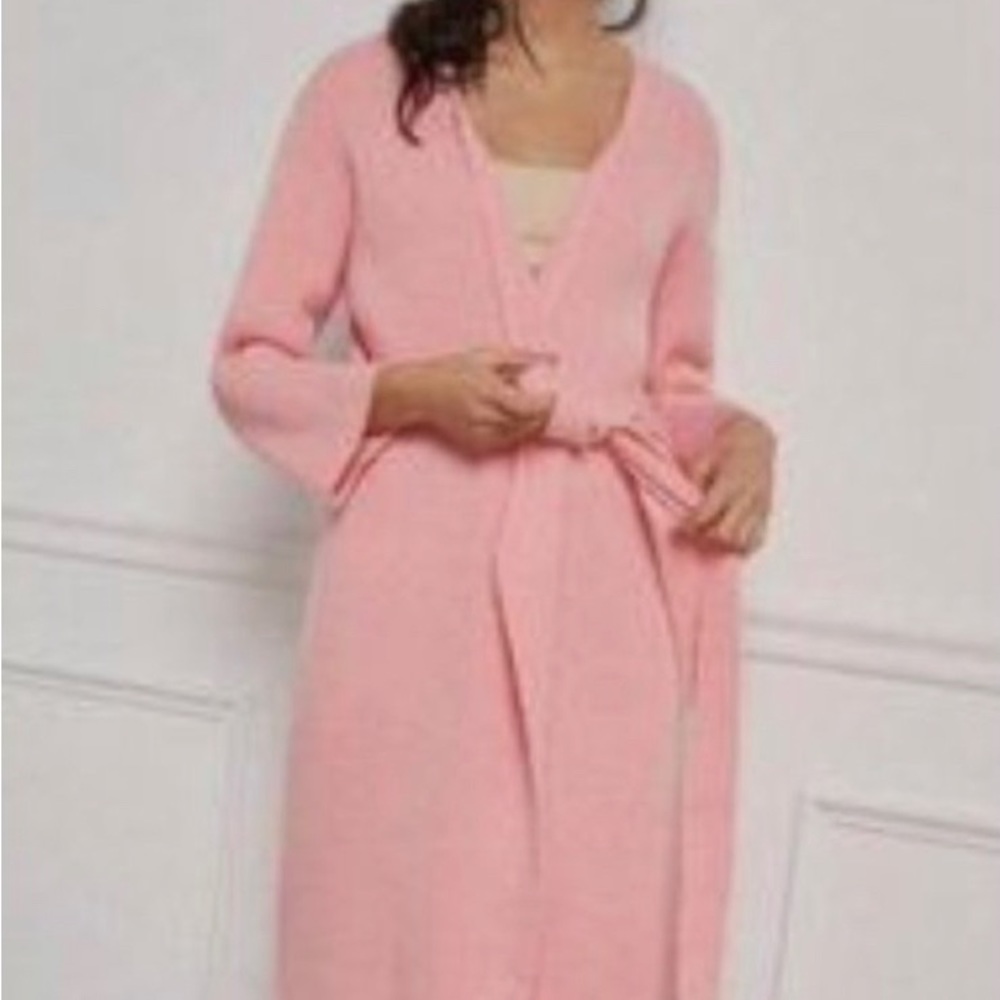 Anthropologie - Amadi Alma Cozy Sweater Cardigan in Rose/Pink - Size M